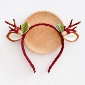 Girl Hairband Reindeer Mushroom Christmas (GHB6331)